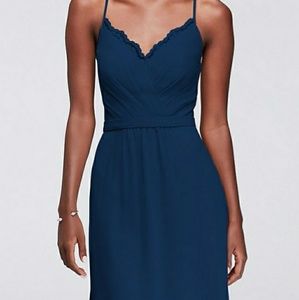 Marine Blue chiffon dress